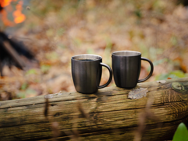 TASSE EN ACIER INOXYDABLE - 4 PIÈCES