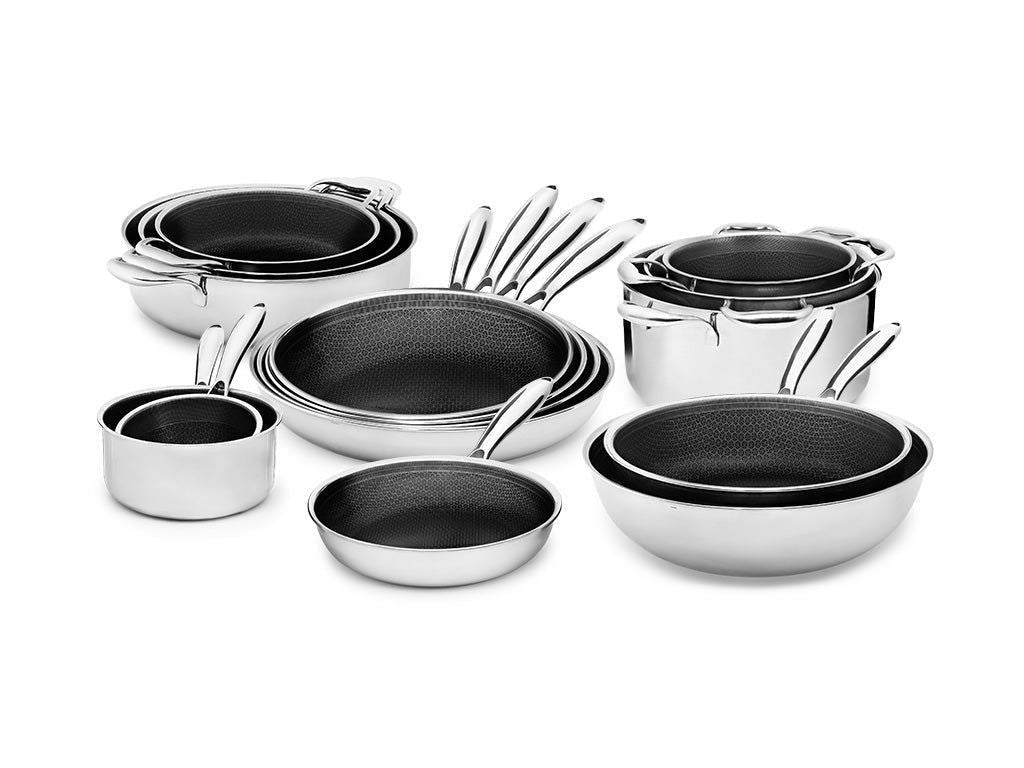BATTERIE DE CUISINE - 15 PIÈCES - 1