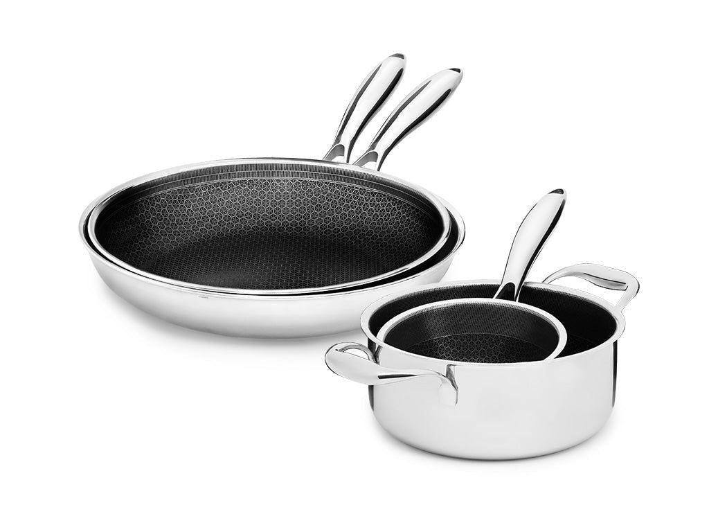 ENSEMBLE DE CASSEROLES/POÊLES MIXTES - 4 PIÈCES - 1