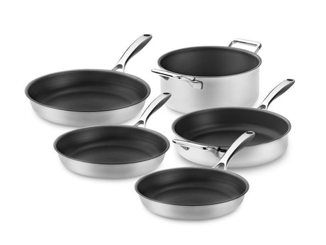 ZERO – ANTIADHÉSIF NATUREL BATTERIE DE CUISINE - 5-PIÈCES - 1