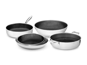 BATTERIE DE CUISINE AVEC POIGNÉE DÉTACHABLE – 7 PIÈCES - 1