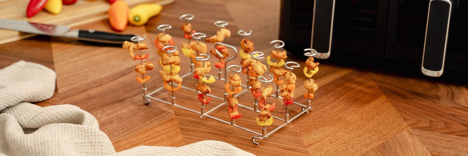 FRITEUSE À AIR CHAUD STAND DE BROCHETTES - DUAL - 5