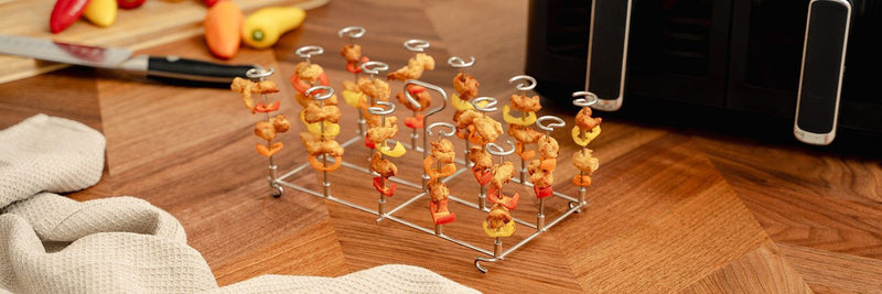 FRITEUSE À AIR CHAUD STAND DE BROCHETTES - DUAL