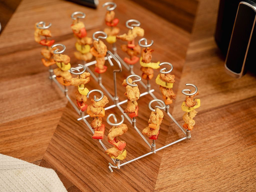 FRITEUSE À AIR CHAUD STAND DE BROCHETTES - DUAL - 3