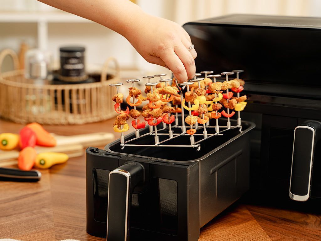 FRITEUSE À AIR CHAUD STAND DE BROCHETTES - DUAL - 4