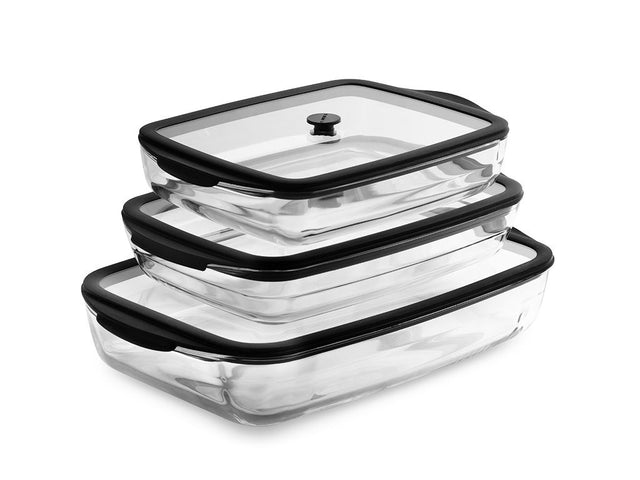 SET DE PLATS EN VERRE RÉSISTANTS AU FOUR - 1