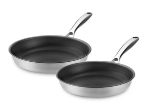 ZERO – SET DE POÊLES ANTIADHÉSIVES NATURELLES – 2 PIÈCES - 1