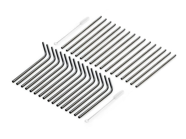 PAILLES RÉUTILISABLES EN ACIER - ENSEMBLE POUR FÊTE - 1