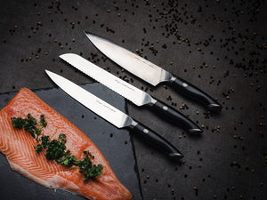 3-PIÈCES ENSEMBLE DE COUTEAUX À CHEF-TRANCHER-PAIN - 2
