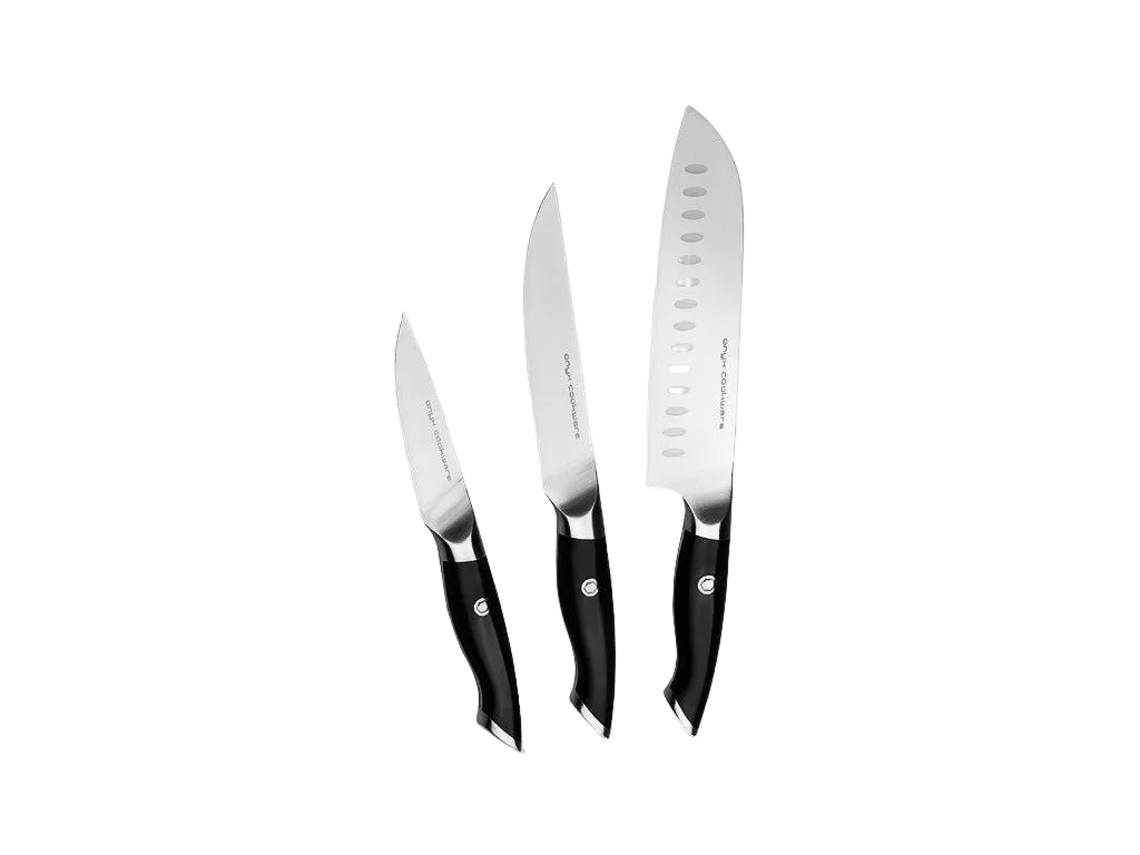 Set de 3 couteaux santoku, universel et d’office