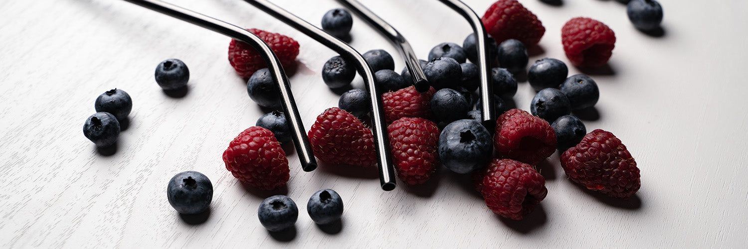 PAILLES RÉUTILISABLES EN ACIER - COURBÉ