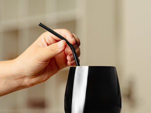 REUSABLE STEEL STRAWS - CURVED - 5