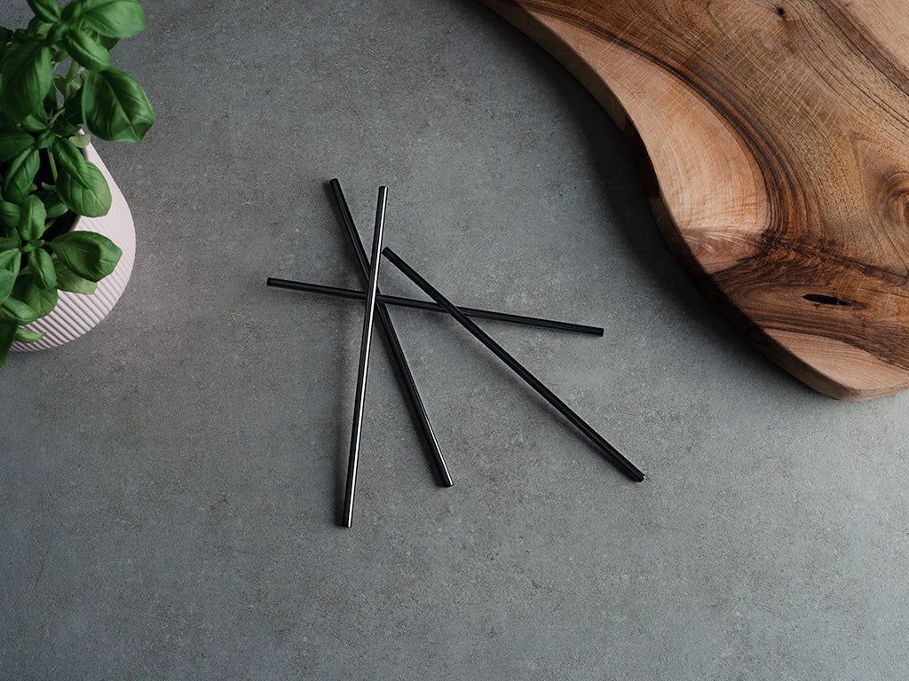 PAILLES RÉUTILISABLES EN ACIER - ENSEMBLE POUR FÊTE - 6