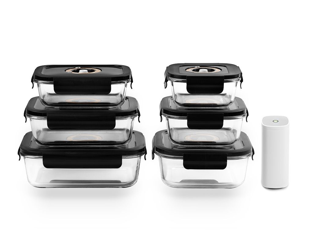 CONTENANT EN VERRE SOUS VIDE – SET MIX – 6 PCS - 1