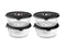 RÉCIPIENT EN VERRE SOUS VIDE ROND – 1400ML- 4-PAQUET