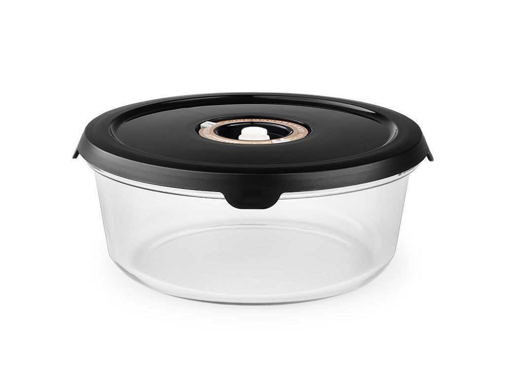 RÉCIPIENT EN VERRE SOUS VIDE ROND – 1400ML - 1