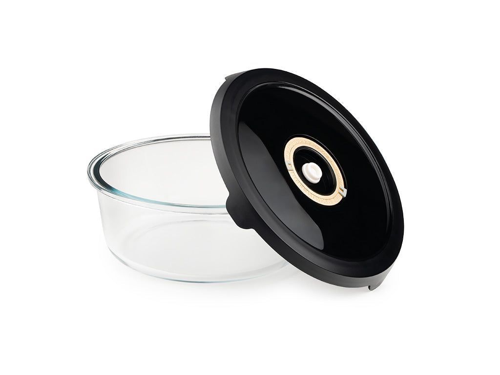 RÉCIPIENT EN VERRE SOUS VIDE ROND – 1400ML - 2