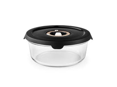 Récipient rond en verre sous vide – 930 ml