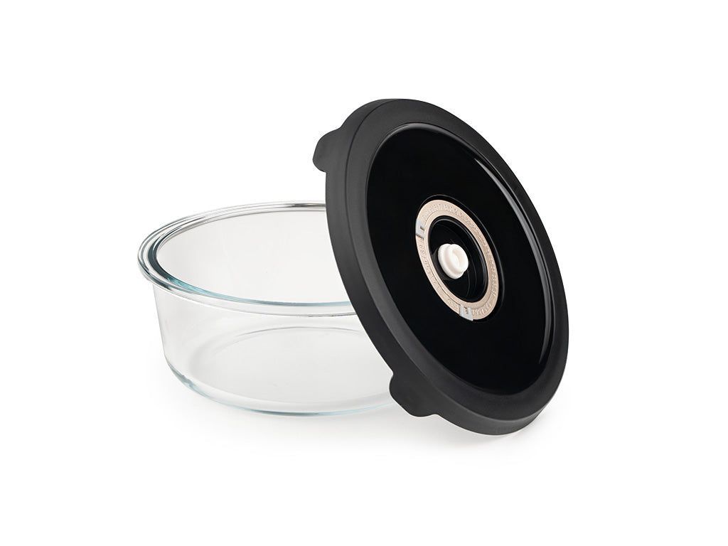 RÉCIPIENT EN VERRE SOUS VIDE ROND – 930ML - 2