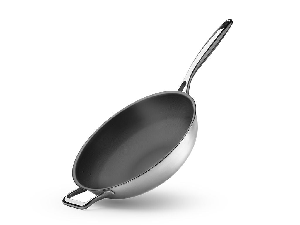 ZERO – POÊLE WOK ANTIADHÉSIVE NATURELLE 30 CM - 1