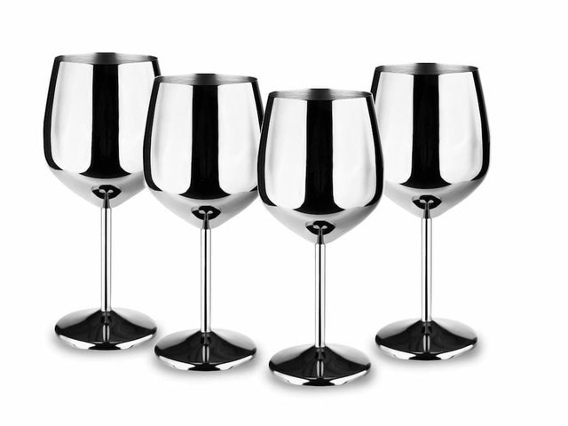 ENSEMBLE VERRE À VIN EN ACIER INOXYDABLE 4-PC - 1