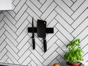 MAGNÉTIQUE 25CM SUPPORT DE COUTEAU - 4