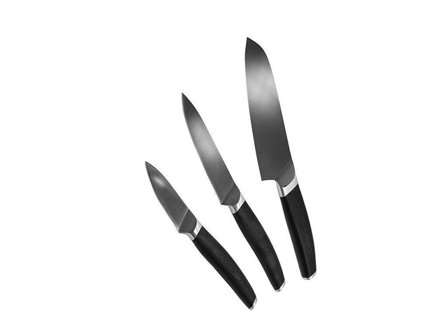 3-PIÈCES ENSEMBLE DE COUTEAUX À SANTOKU-UNIVERSEL-ÉPLUCHER - 1